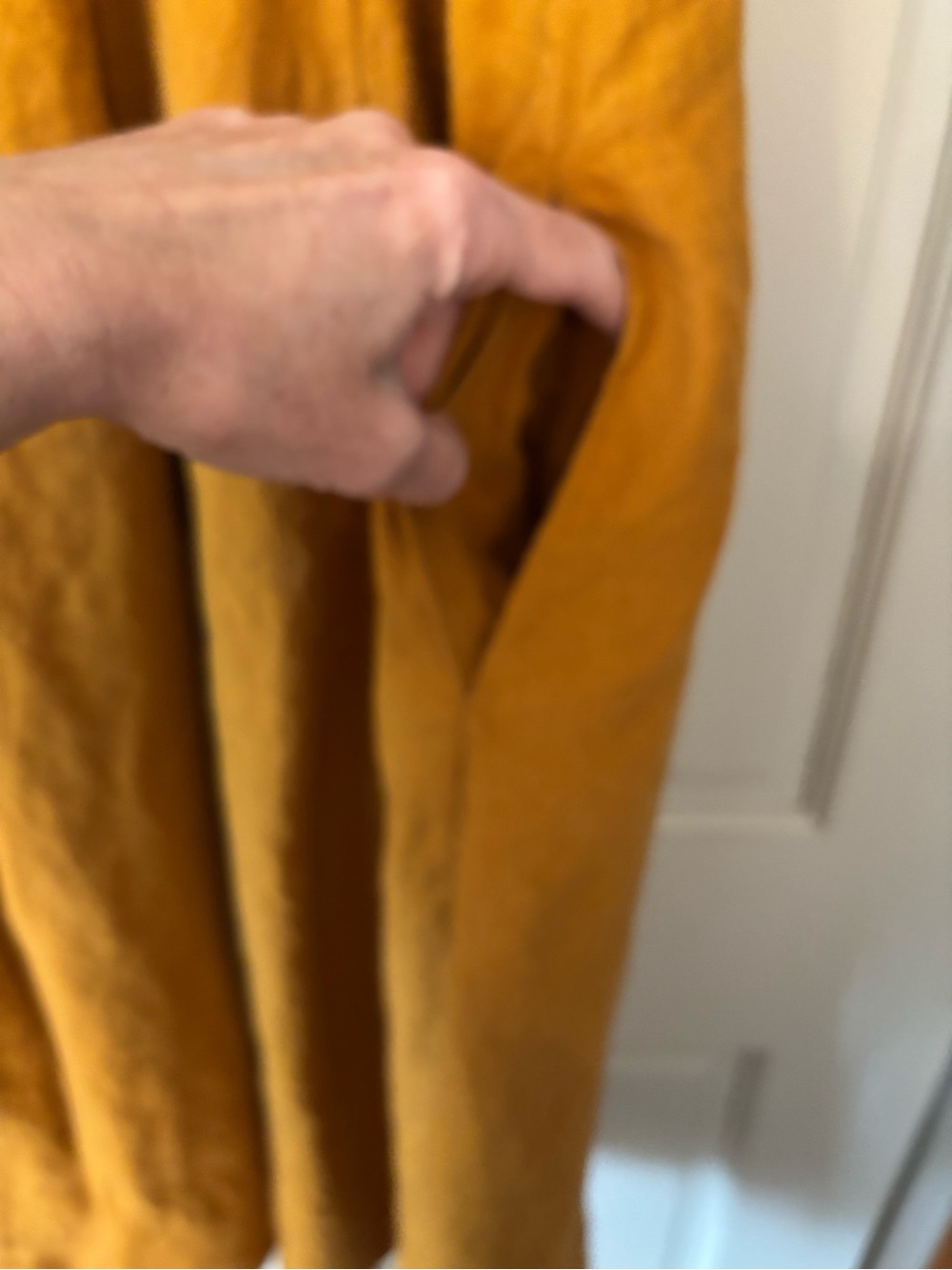 Son De Flor Mustard Peter Pan Collar Midi Dress - Picture 3 of 6